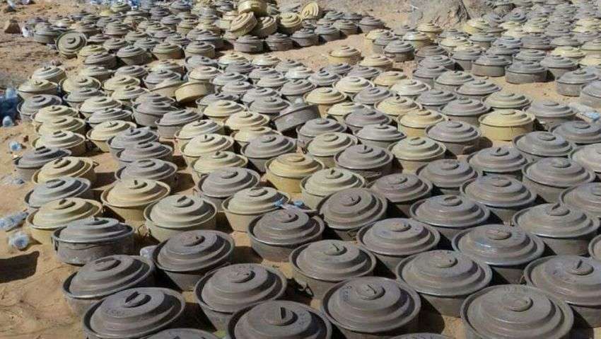 انتزاع 1139 لغمًا حوثيًا وذخيرة غير منفجرة خلال أسبوع