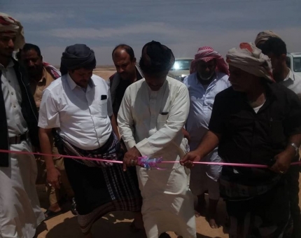 افتتاح الميناء البري لتنظيم حركة السير في مديرية شحن بمحافظة المهرة