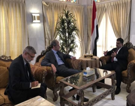 رئيس الائتلاف الوطني الجنوبي يلتقي السفير الفرنسي لدى اليمن
