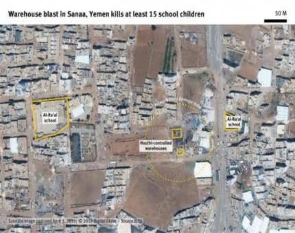 الكشف عمن يقف وراء انفجار مستودع سعوان.. هيومن رايتس: الحوثيون خزَّنوا مواد متطايرة في منطقة سكنية