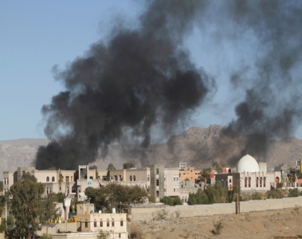 التحالف يدمّر 6 مواقع عسكرية في صنعاء