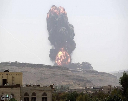 قوات التحالف تقصف مواقع للحوثي