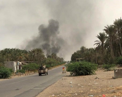 الحوثيون يواصلون خروقاتهم  ويقصفون مواقع الجيش في الحديدة